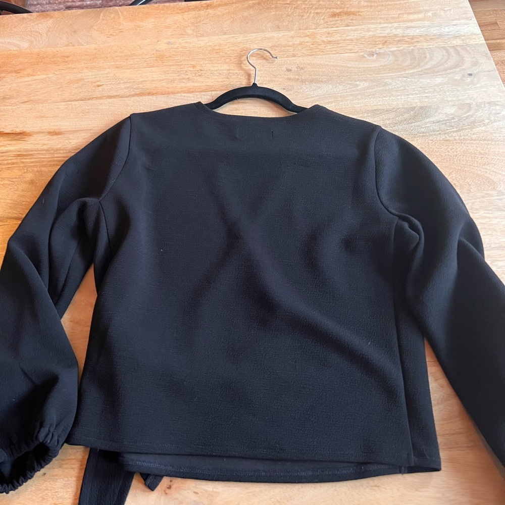 Texture And Thread Wrap Blouse - image 4